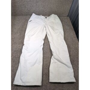Obermeyer White Thermore Insulated Ski Snow Pants Womens Size 16 Regular Winter